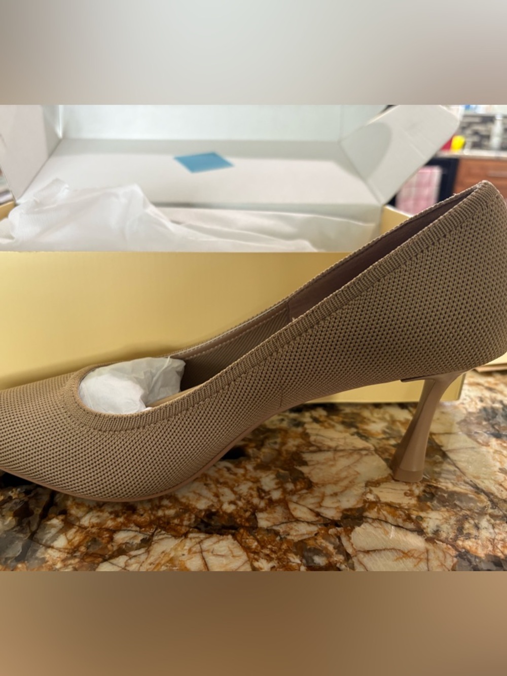 Beige/Tan Mailer with Black Marker Accent